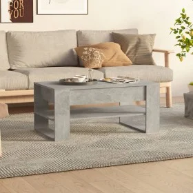 Mesa de centro madera contrachapada gris hormigón 102x55x45 cm de vidaXL, Mesas de centro - Ref: Foro24-810903, Precio: 68,92...