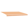 Toldo retráctil manual amarillo y naranja 450x350 cm by , Awnings - Ref: Foro24-3331089, Price: 386,97 €, Discount: %