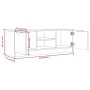 Weißer TV-Schrank aus Sperrholz, 102 x 35 x 36,5 cm von vidaXL, TV-Möbel - Ref: Foro24-811511, Preis: 65,80 €, Rabatt: %
