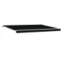 Toldo Retráctil Manual Negro 450x350 cm, Tela de Reemplazo para Toldo de 4.5x3.5 m Marco Negro by , Awnings - Ref: Foro24-333...