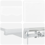 Toldo Retráctil Manual  Blanco 450x350 cm, Tela de reemplazo para toldo  de 4.5x3.5 m Blanco | Foro24.es | Tu tienda online para hogar, jardín y más Foro24.es