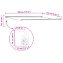 Toldo Retráctil Manual  Blanco 450x350 cm, Tela de reemplazo para toldo  de 4.5x3.5 m Blanco | Foro24.es | Tu tienda online para hogar, jardín y más Foro24.es