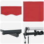 Toldo Retráctil Automático  Rojo 450x350 cm, Tela de reemplazo para Toldo  para marco de 4.5x3.5 m Rojo | Foro24.es | Tu tienda online para hogar, jardín y más Foro24.es