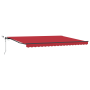 Toldo automático retráctil  con LED Rojo 450x350 cm, Tela de reemplazo de toldo  para marco de 4,5x3,5 m Rojo | Foro24.es | Tu tienda online para hogar, jardín y más Foro24.es