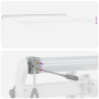 Toldo retráctil automático  Blanco 500x300 cm, Tela de reemplazo para toldo  de 5x3 m Blanca | Foro24.es | Tu tienda online para hogar, jardín y más Foro24.es