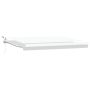 Toldo Retráctil Automático de con LED Blanco 500x300 cm, Tela de Reemplazo para Toldo de 5x3 m Blanco von , Markisen - Ref: F...