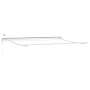 Toldo Retráctil Automático de con LED Blanco 500x300 cm, Tela de Reemplazo para Toldo de 5x3 m Blanco von , Markisen - Ref: F...