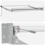 Toldo Retráctil Automático Blanco 500x300 cm, Tela de reemplazo para toldo para estructura de 5x3 m Blanco by , Awnings - Ref...