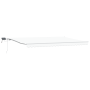 Toldo Retráctil Manual con LED Blanco 500x350 cm, Tela de Reemplazo para Toldo  para Marco de 5x3.5 m Blanco | Foro24.es | Tu tienda online para hogar, jardín y más Foro24.es