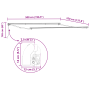 Toldo Manual Retráctil  Blanco 500x350 cm, Tela de Reemplazo para Toldo  para Marco de 5x3.5 m Blanco | Foro24.es | Tu tienda online para hogar, jardín y más Foro24.es