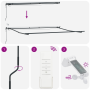 Toldo Retráctil Automático  con LED Blanco 500x350 cm, Tela de Repuesto para Toldo  para Estructura de 5x3,5 m Blanca | Foro24.es | Tu tienda online para hogar, jardín y más Foro24.es