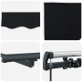 Toldo Retráctil Manual Negro 600x350 cm | Foro24.es | Tu tienda online para hogar, jardín y más Foro24.es