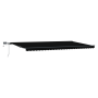 Toldo Retráctil Manual con LED Negro 600x350 cm, Tela de Repuesto para Toldos  de 6x3.5 m Marco Negro | Foro24.es | Tu tienda online para hogar, jardín y más Foro24.es