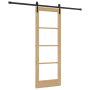 Puerta corrediza con juego de hardware 'ORKDAL'73.5x198.5 cm, Puerta interior 'ORKDAL'73.5x198.5x4 cm de madera sólida by , D...