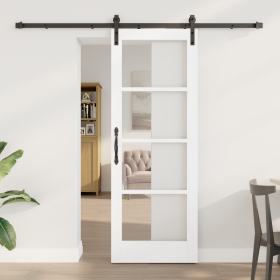 Puerta Corredera con Juego de Herrajes 'ORKDAL'Blanca 73.5x198.5 cm by , Doors for the home - Ref: Foro24-3331960, Price: 210...