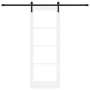 Puerta Corredera con Juego de Herrajes 'ORKDAL'Blanca 73.5x198.5 cm de , Puertas para el hogar - Ref: Foro24-3331960, Precio:...