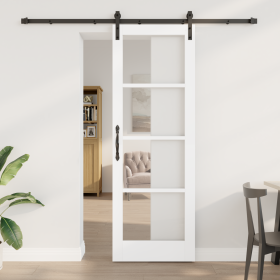 Puerta corrediza con herrajes 'ORKDAL'Blanca 73.5x211 cm de , Puertas para el hogar - Ref: Foro24-3331962, Precio: 214,27 €, ...
