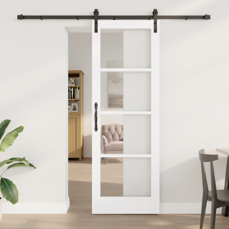 Puerta corrediza con herrajes 'ORKDAL'Blanca 73.5x211 cm by , Doors for the home - Ref: Foro24-3331962, Price: 214,27 €, Disc...