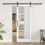 Puerta Deslizante con Juego de Herrajes 'ORKDAL'Blanca 78x202 cm, Puerta Interior con Vidrio 'ORKDAL'Blanca 78x202x4 cm by , ...
