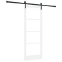 Puerta Deslizante con Juego de Herrajes 'ORKDAL'Blanca 78x202 cm, Puerta Interior con Vidrio 'ORKDAL'Blanca 78x202x4 cm by , ...