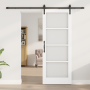Puerta Deslizante con Juego de Herrajes 'ORKDAL'Blanca 78x202 cm, Puerta Interior con Vidrio 'ORKDAL'Blanca 78x202x4 cm by , ...