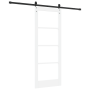 Puerta Deslizante con Juego de Herrajes 'ORKDAL'Blanca 78x202 cm, Puerta Interior con Vidrio 'ORKDAL'Blanca 78x202x4 cm by , ...