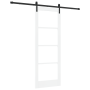 Puerta Corredera con Herrajes 'ORKDAL'Blanca 78x211 cm, Puerta Interior con Vidrio 'ORKDAL'Blanca 78x211x4 cm von , Türen für...