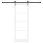 Puerta Corredera con Herrajes 'ORKDAL'Blanca 78x211 cm, Puerta Interior con Vidrio 'ORKDAL'Blanca 78x211x4 cm von , Türen für...