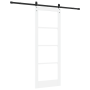 Puerta Corredera con Herrajes 'ORKDAL'Blanca 78x211 cm, Puerta Interior con Vidrio 'ORKDAL'Blanca 78x211x4 cm von , Türen für...