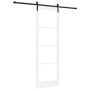 Puerta Corredera con Juego de Herrajes 'ORKDAL'Blanca 78x232 cm, Puerta Interior con Vidrio 'ORKDAL'Blanca 78x232x4 cm von , ...
