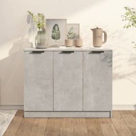 Betongraues Sperrholz-Sideboard 90,5 x 30 x 70 cm von vidaXL, Sideboards - Ref: Foro24-811191, Preis: 75,26 €, Rabatt: %