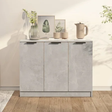 Concrete gray plywood sideboard 90.5x30x70 cm by vidaXL, Sideboards - Ref: Foro24-811191, Price: 72,07 €, Discount: %