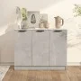 Concrete gray plywood sideboard 90.5x30x70 cm by vidaXL, Sideboards - Ref: Foro24-811191, Price: 72,07 €, Discount: %