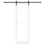 Puerta Corredera con Juego de Herrajes 'ORKDAL'Blanca 78x232 cm, Puerta Interior con Vidrio 'ORKDAL'Blanca 78x232x4 cm von , ...