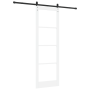 Puerta Corredera con Juego de Herrajes 'ORKDAL'Blanca 78x232 cm, Puerta Interior con Vidrio 'ORKDAL'Blanca 78x232x4 cm von , ...