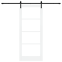 Puerta Deslizante con Juego de Hardware 'ORKDAL'Blanca 83x202 cm by , Doors for the home - Ref: Foro24-3331970, Price: 221,07...