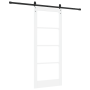 Puerta Deslizante con Juego de Hardware 'ORKDAL'Blanca 83x202 cm by , Doors for the home - Ref: Foro24-3331970, Price: 221,07...