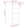 Puerta Deslizante  con Juego de Herrajes 'ORKDAL'Blanca 83x211 cm, Puerta Interior  con Vidrio 'ORKDAL'Blanca 83x211x4 cm | Foro24.es | Tu tienda online para hogar, jardín y más Foro24.es