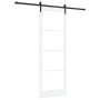 Puerta Corredera con Juego de Accesorios 'ORKDAL'Blanca 83x232 cm, Puerta Interior con Cristal 'ORKDAL'Blanca 83x232x4 cm von...