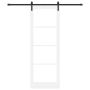 Puerta Corredera con Juego de Accesorios 'ORKDAL'Blanca 83x232 cm, Puerta Interior con Cristal 'ORKDAL'Blanca 83x232x4 cm von...