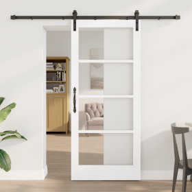 Puerta Corredera con Conjunto de Herrajes