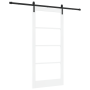 Puerta Deslizante con juego de herrajes 'ORKDAL'Blanca 93x202 cm, Puerta Interior con vidrio 'ORKDAL'Blanca 93x202x4 cm by , ...