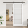 Puerta Corredera con Juego de Herrajes 'ORKDAL'Blanca 93x232 cm, Puerta Interior con Cristal 'ORKDAL'Blanca 93x232x4 cm by , ...