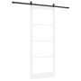 Puerta Corredera con Juego de Herrajes 'ORKDAL'Blanca 93x232 cm, Puerta Interior con Cristal 'ORKDAL'Blanca 93x232x4 cm by , ...