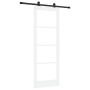 Puerta Deslizante con Kit de Herrajes 'ORKDAL'Blanca 78x211 cm, Puerta Interior con Cristal 'ORKDAL'Blanca 78x211x4 cm von , ...