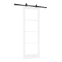 Puerta Deslizante con Kit de Herrajes 'ORKDAL'Blanca 78x211 cm, Puerta Interior con Cristal 'ORKDAL'Blanca 78x211x4 cm von , ...