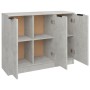 Aparador de madera contrachapada gris hormigón 90,5x30x70 cm de vidaXL, Aparadores - Ref: Foro24-811191, Precio: 75,26 €, Des...
