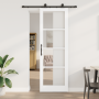 Puerta Deslizante con Juego de Hardware 'ORKDAL'Blanca 78x232 cm, Puerta Interior con Vidrio 'ORKDAL'Blanca 78x232x4 cm von ,...