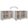 Concrete gray plywood sideboard 90.5x30x70 cm by vidaXL, Sideboards - Ref: Foro24-811191, Price: 75,03 €, Discount: %