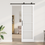 Puerta Deslizante con Juego de Hardware 'ORKDAL'Blanca 78x232 cm, Puerta Interior con Vidrio 'ORKDAL'Blanca 78x232x4 cm von ,...